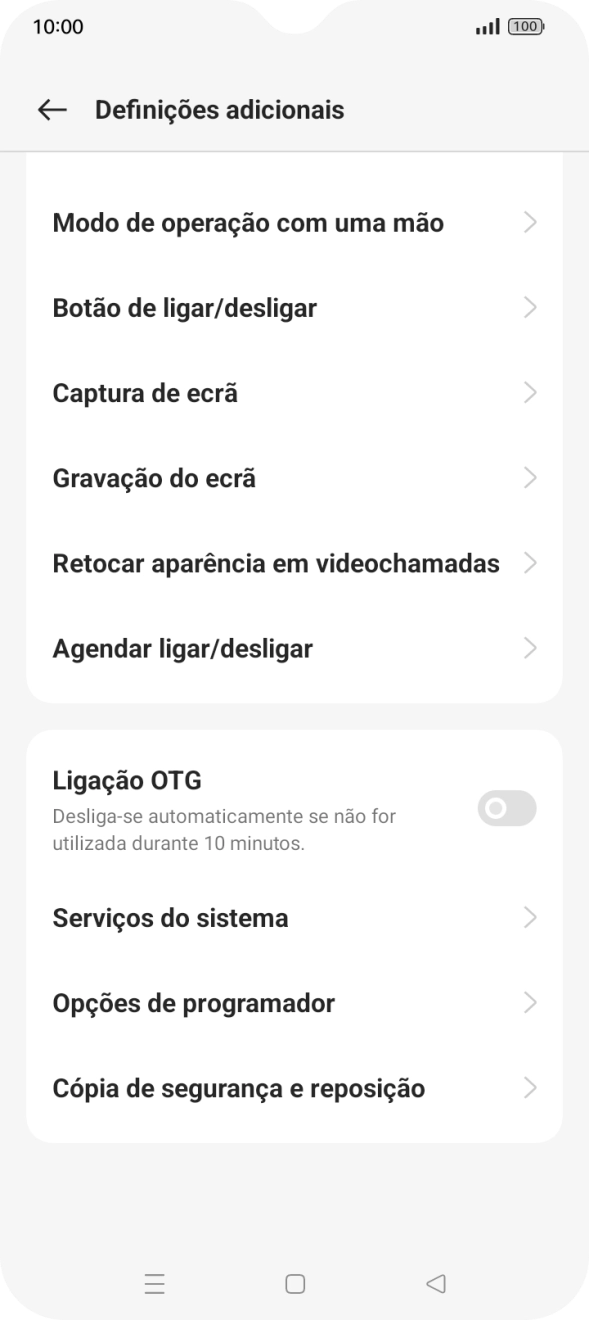 Prima Cópia de segurança e reposição.