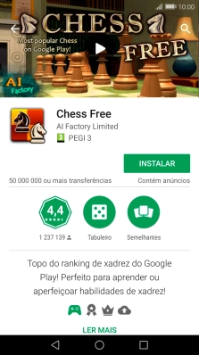 Prima INSTALAR e siga as indicações no ecrã para instalar a app.