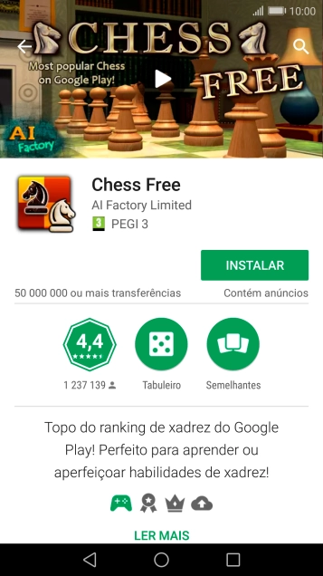 Prima INSTALAR e siga as indicações no ecrã para instalar a app.