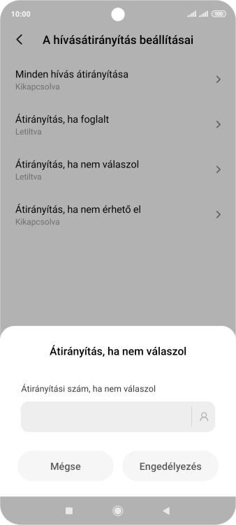 Írd be a +36709090999 számot és válaszd az Engedélyezés lehetőséget.
