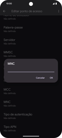 Introduza 01 e prima OK.