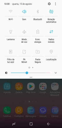 Prima Dados móveis para ativar ou desativar a função.