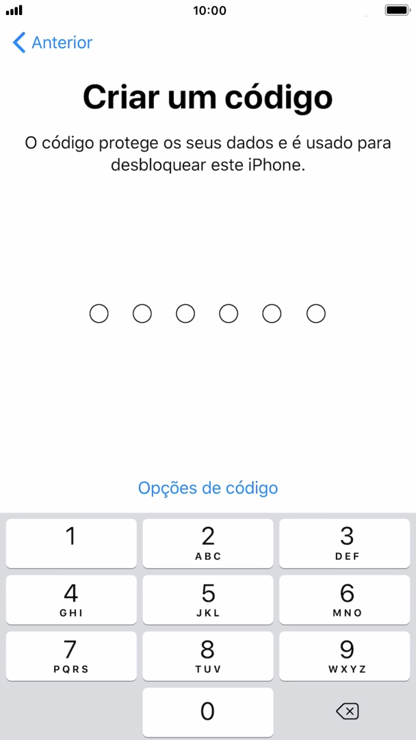 Prima Opções de código.