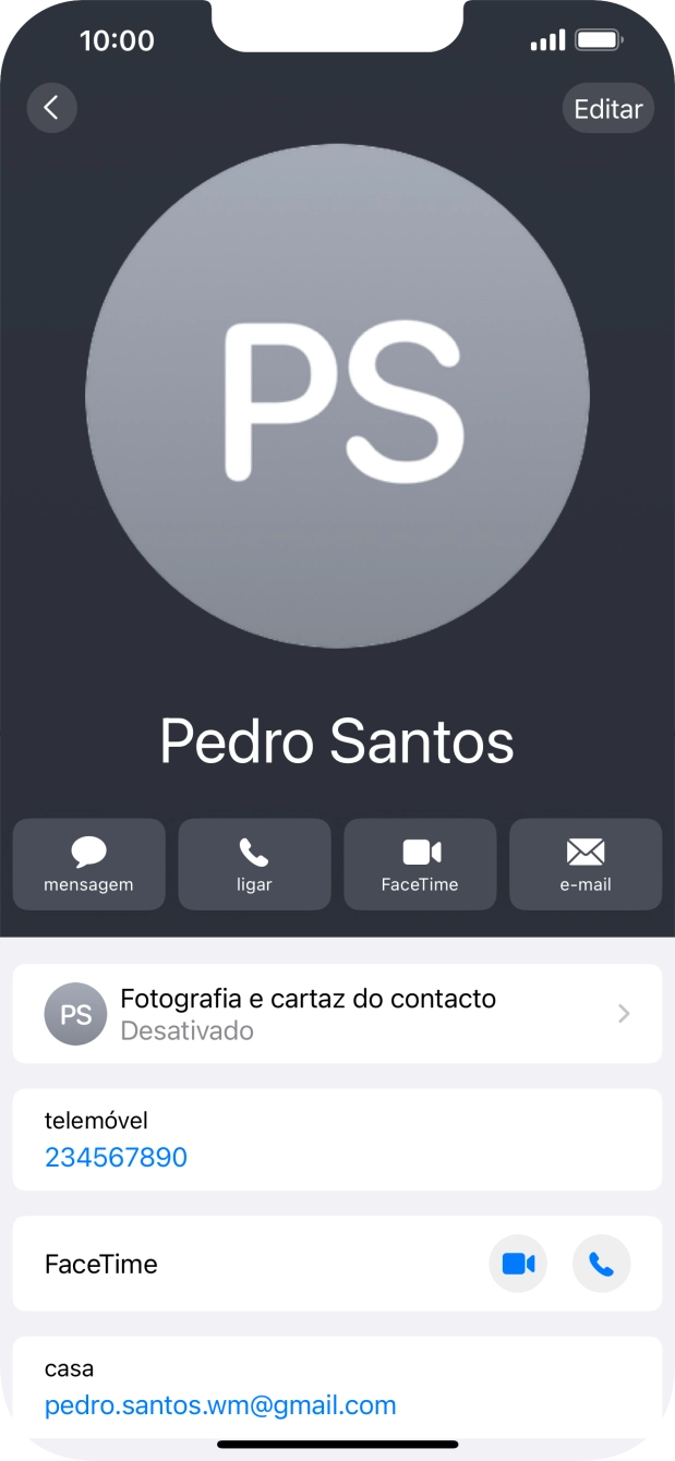 Prima Fotografia e cartaz do contacto.