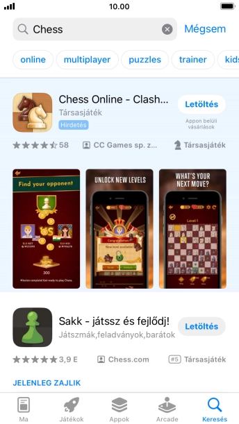 Kattints a kívánt alkalmazásra.