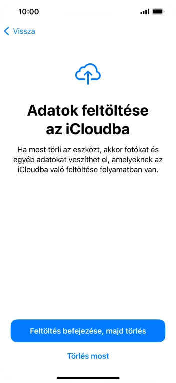 Válaszd ki a kívánt beállítást.