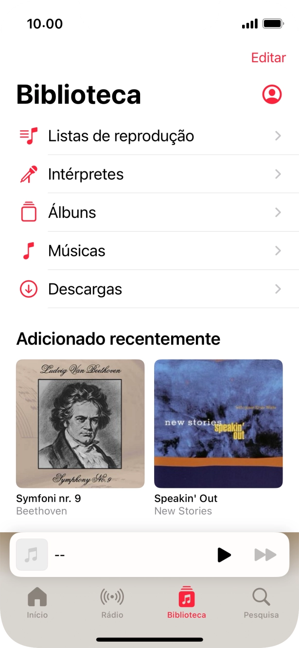 Prima Listas de reprodução.