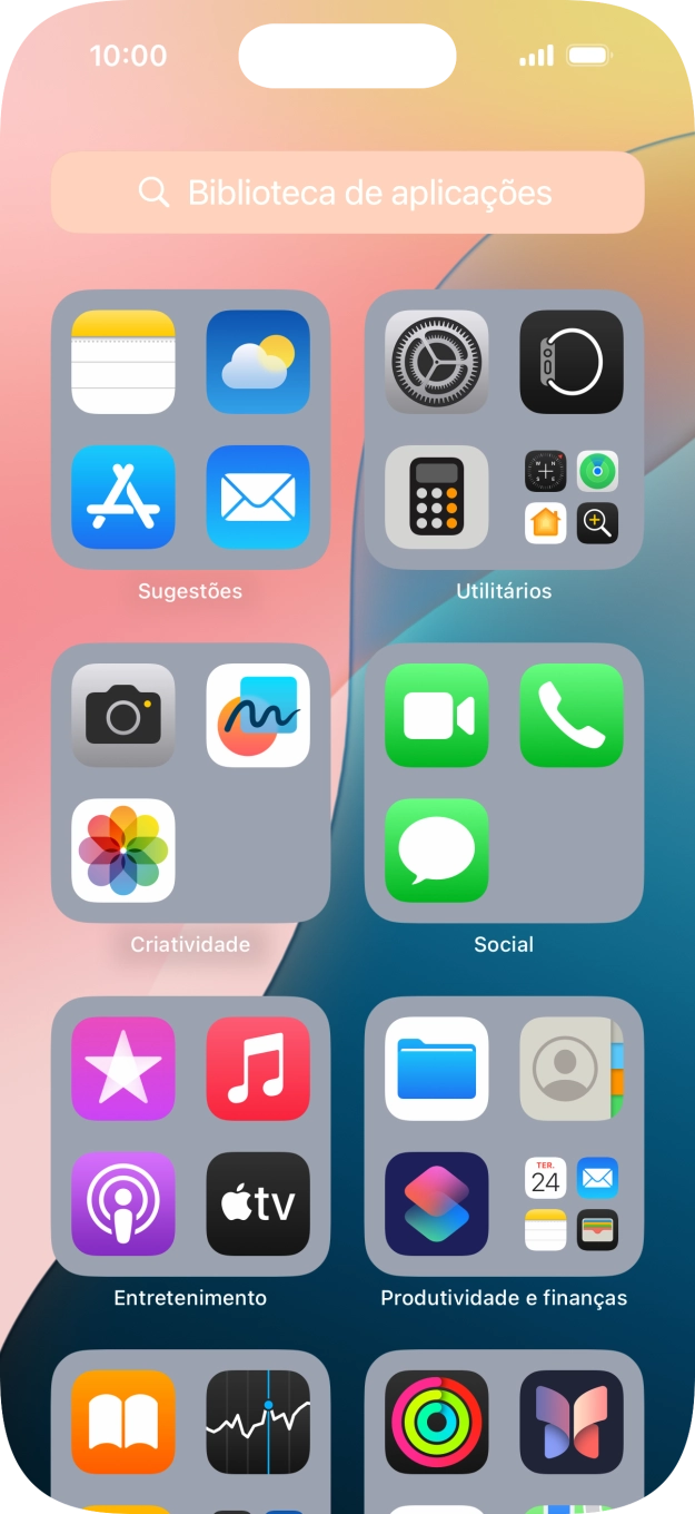 Prima a app pretendida.
