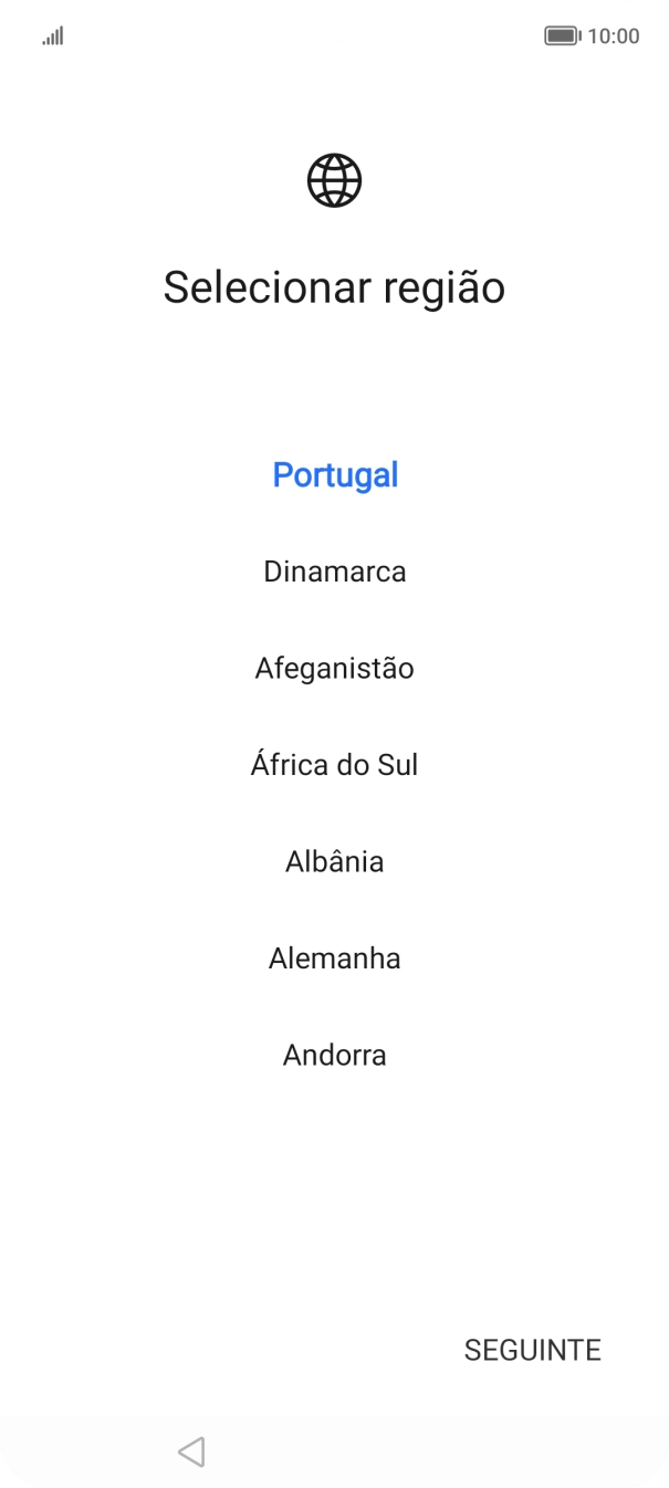 Prima o país pretendido.