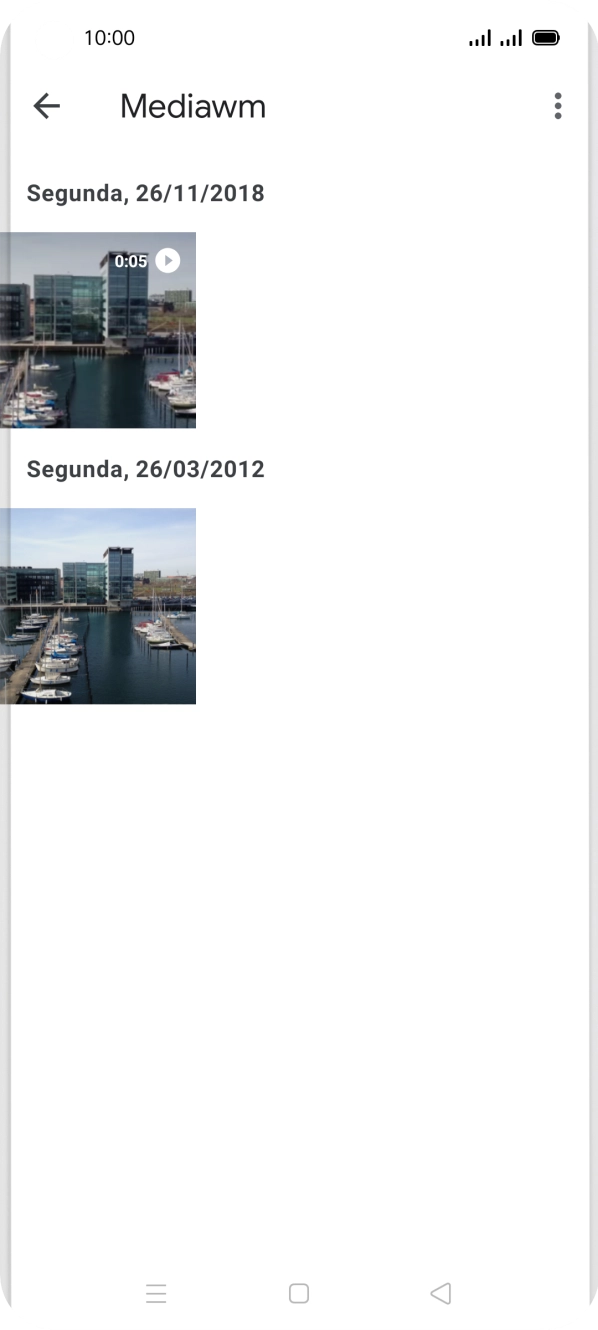 Prima durante um momento uma imagem ou um clipe de vídeo.