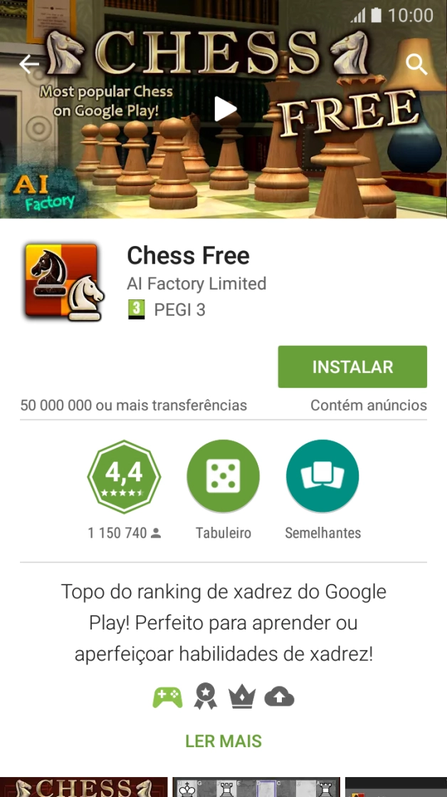 Prima INSTALAR e siga as indicações no ecrã para instalar a app. pretendida.