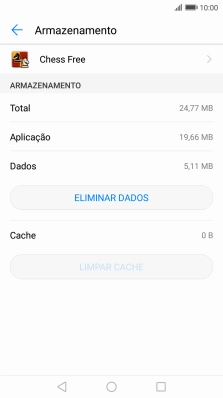 Prima a tecla de início para terminar e voltar ao ecrã inicial.
