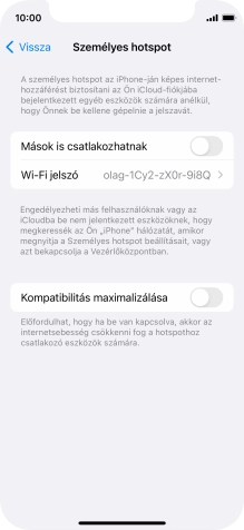 Kattints a Wi-Fi jelszó mezőre, és írd be a kívánt jelszót.