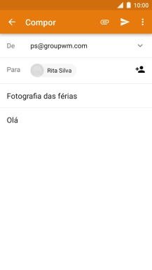 Prima o ícone de anexo.