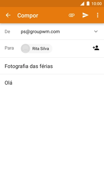 Prima o ícone de anexo.