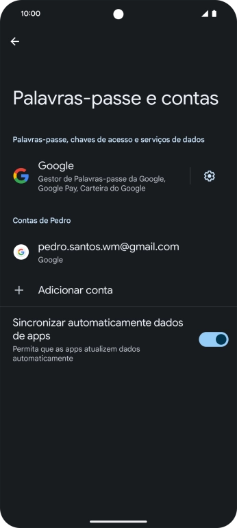 Para voltar ao ecrã inicial, deslize o dedo de baixo para cima a partir da base do ecrã.