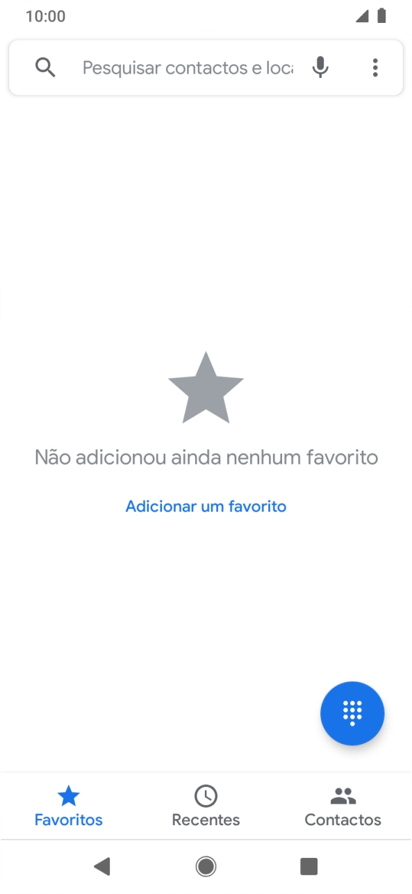 Prima o ícone de menu.