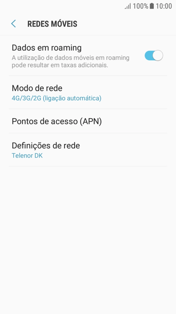 Prima Pontos de acesso (APN).