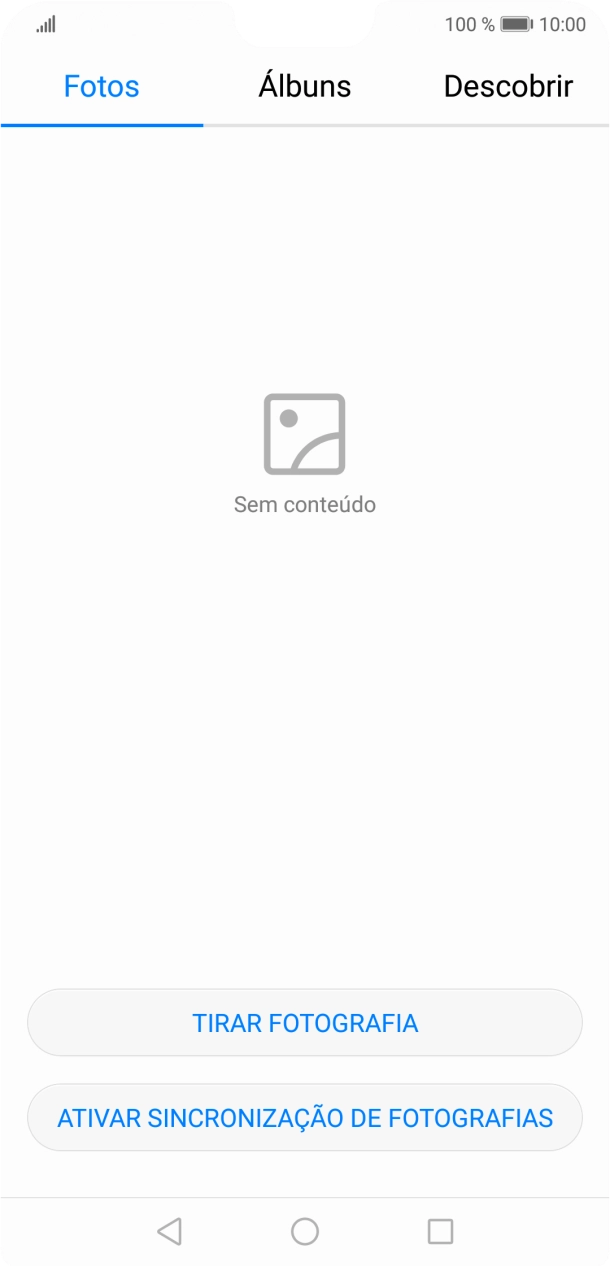Prima Álbuns e vá até à pasta pretendida.