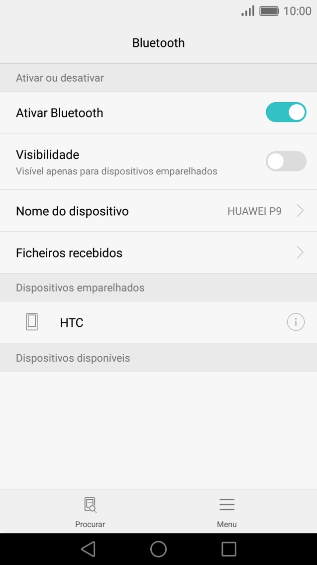 Prima a tecla de início para terminar e voltar ao ecrã inicial.