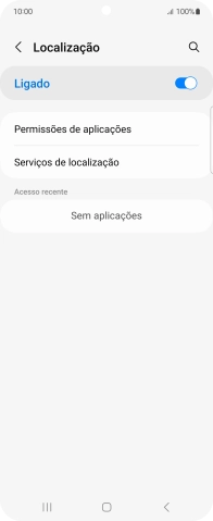 Prima Permissões de aplicações.
