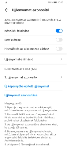 Kattints a kívánt beállítások melletti csúszkákra a funkciók be- vagy kikapcsolásához.