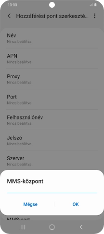 Írd be azt, hogy http://mms.vodafone.hu/servlets/mms, és válaszd az OK lehetőséget.