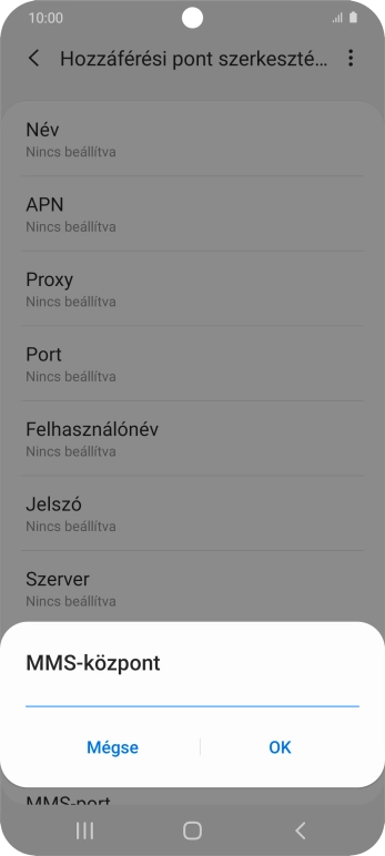Írd be azt, hogy http://mms.vodafone.hu/servlets/mms, és válaszd az OK lehetőséget.