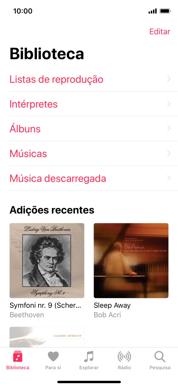 Prima Listas de reprodução.