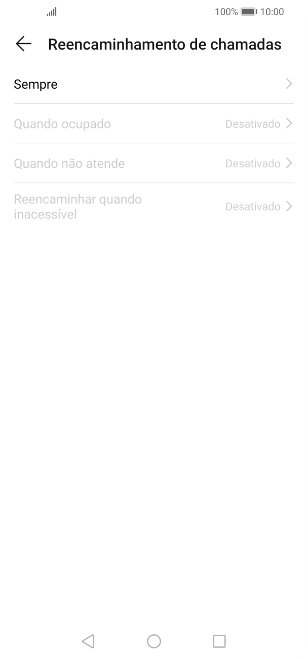 Prima o tipo de desvio pretendido.