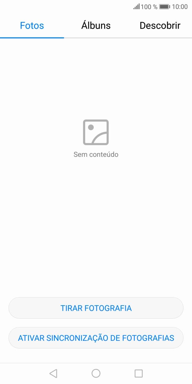 Prima Álbuns e vá até à pasta pretendida.