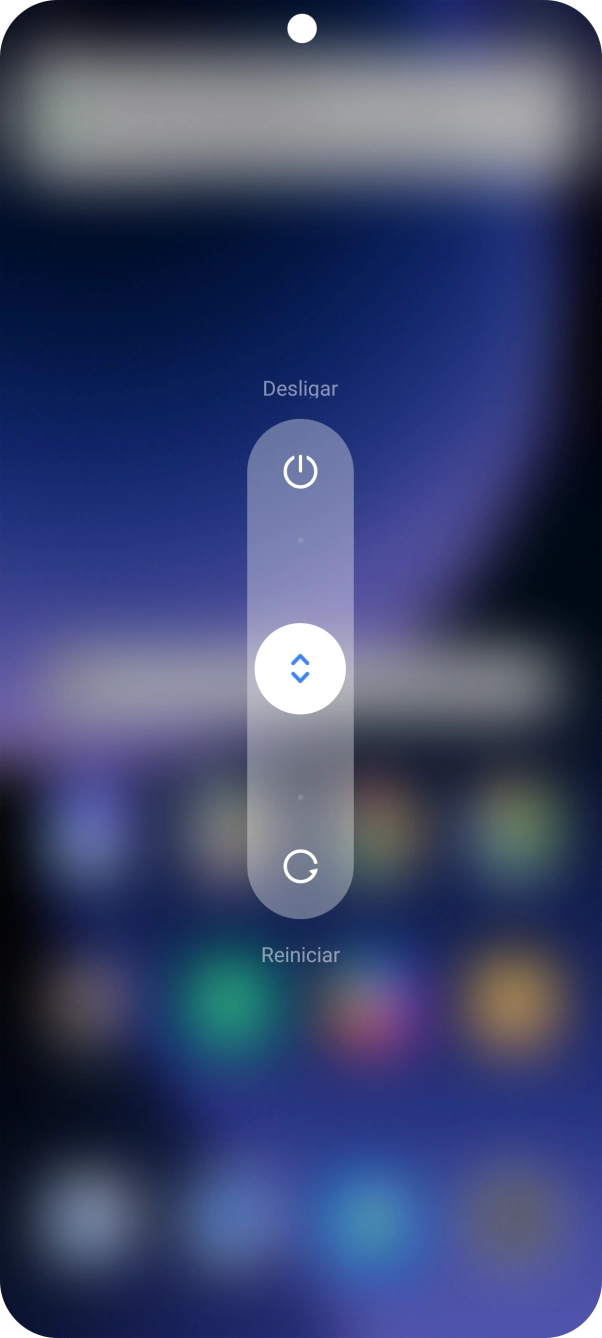 Prima o círculo e arraste-o para cima.