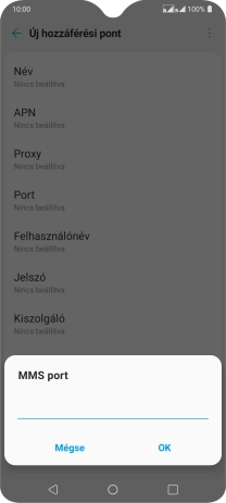 Írd be azt, hogy 8080, és válaszd az OK lehetőséget.