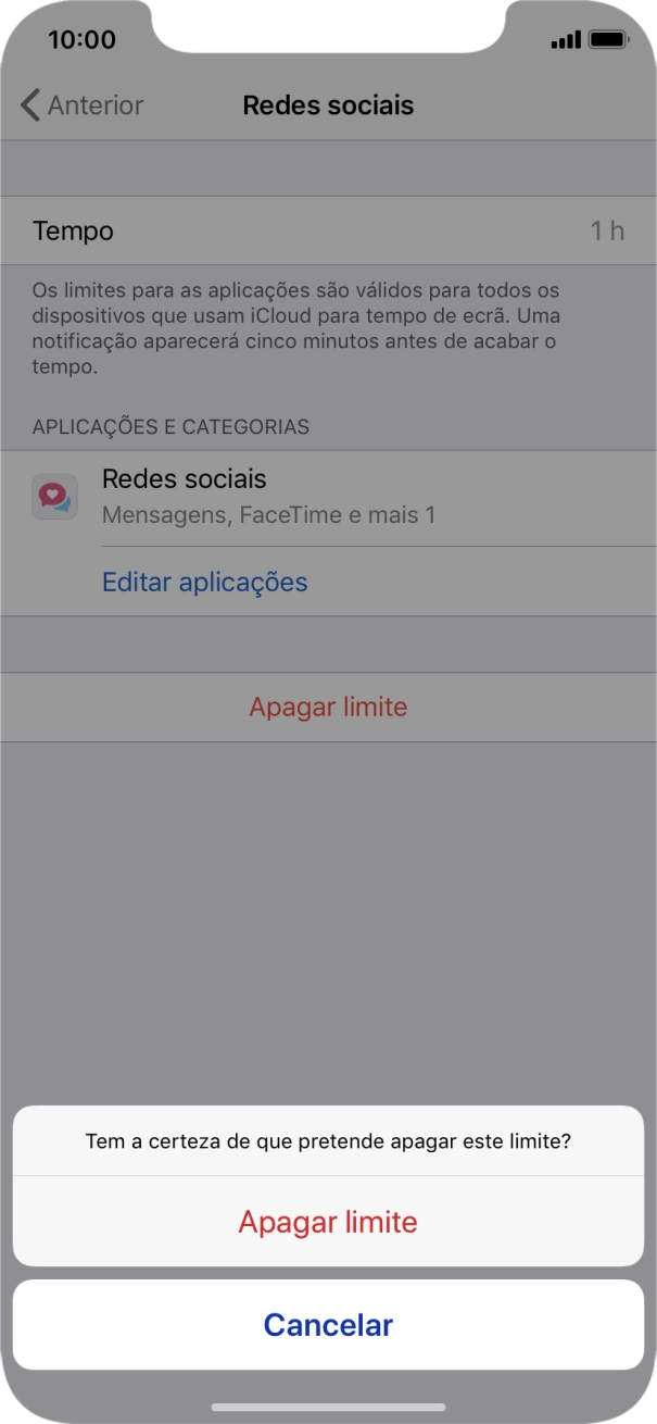 Prima Apagar limite.