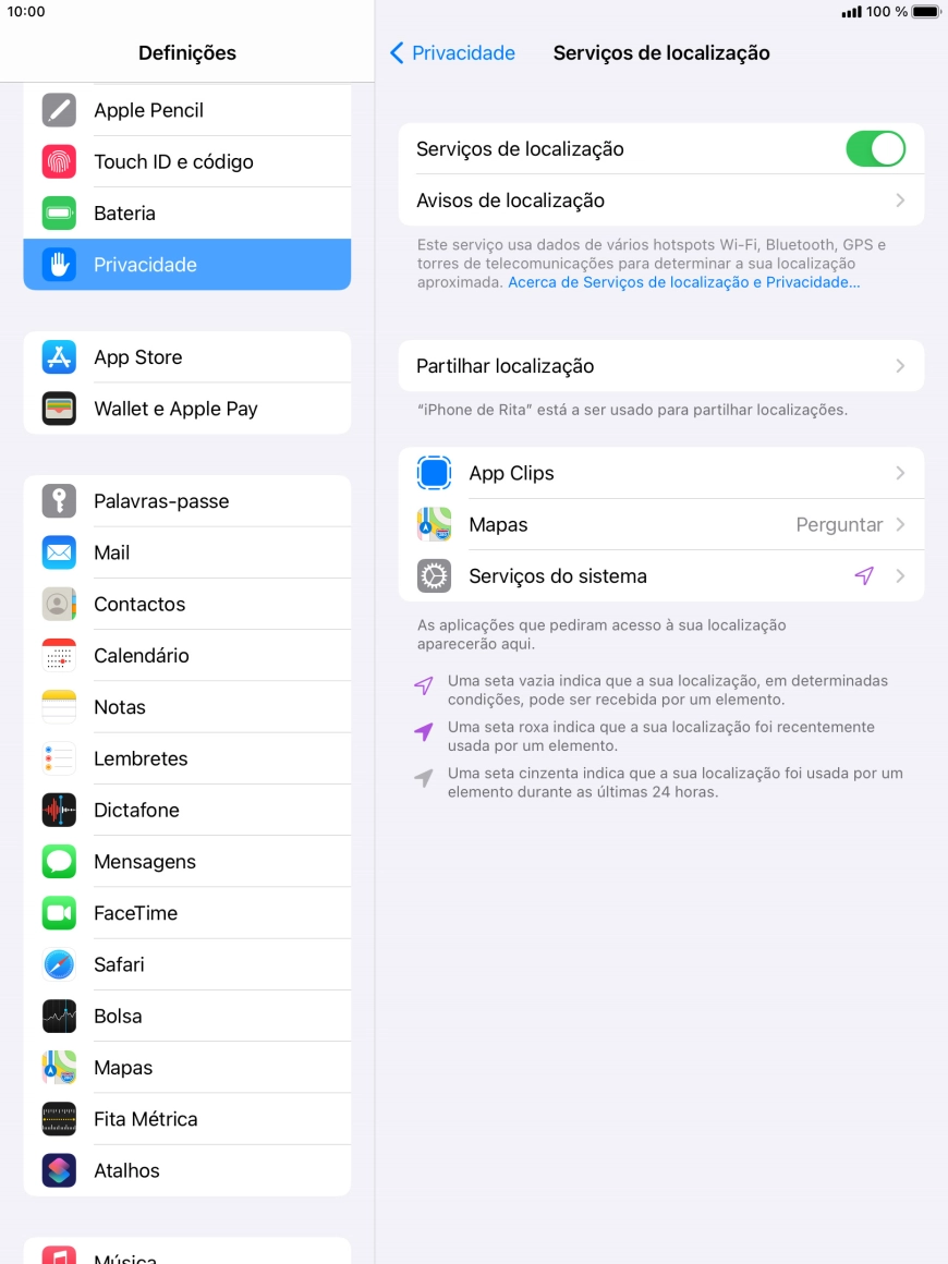 Prima a aplicação pretendida.