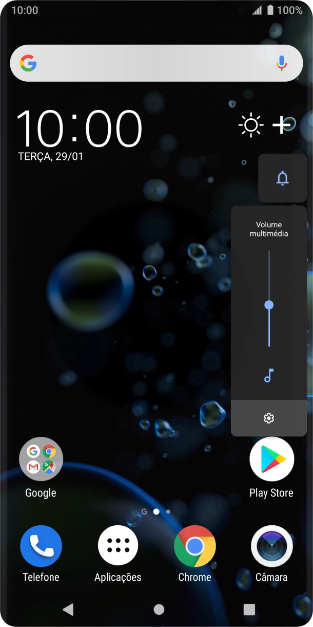 Prima o ícone de perfil as vezes necessárias para ativar ou desativar a função.