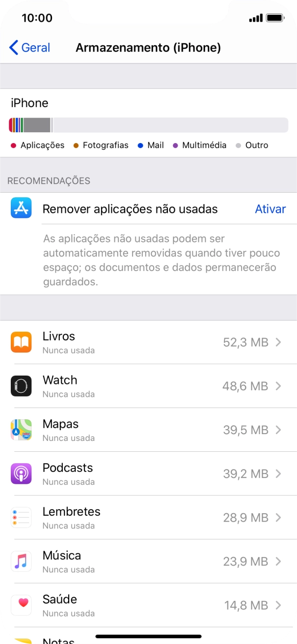 Prima a app pretendida.