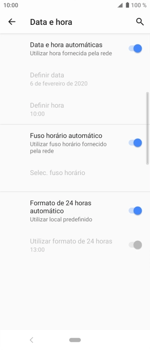 Prima a tecla de início para terminar e voltar ao ecrã inicial.