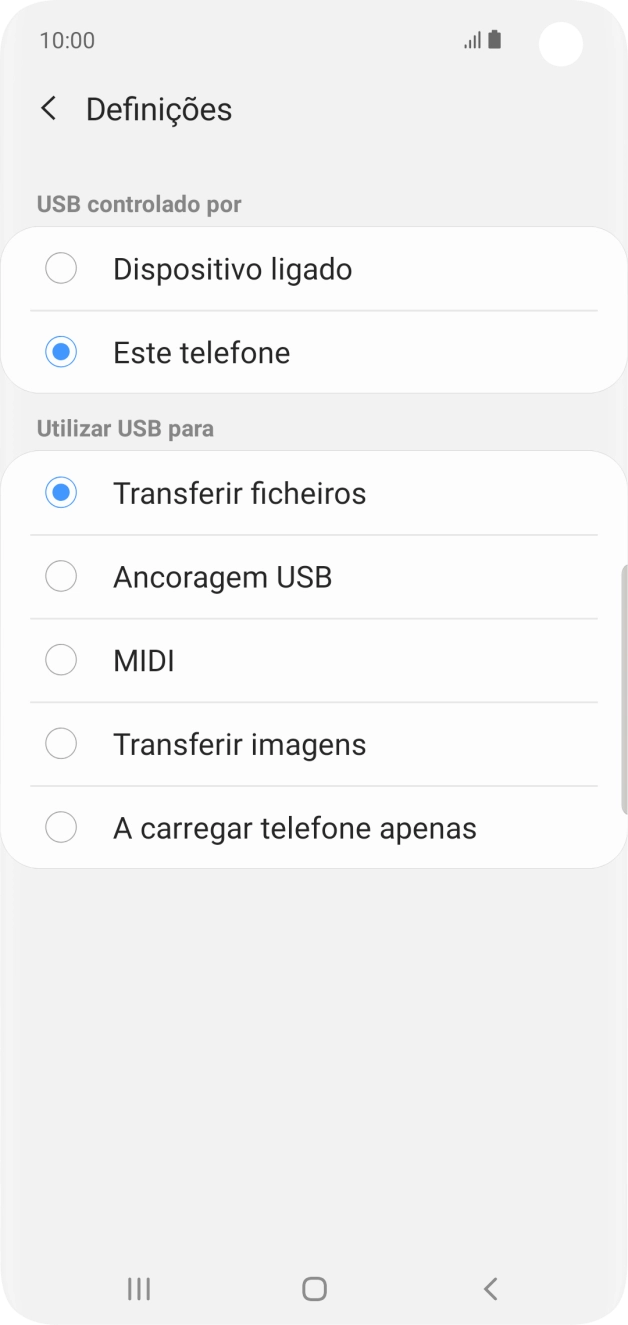 Prima Transferir ficheiros para ativar a função.