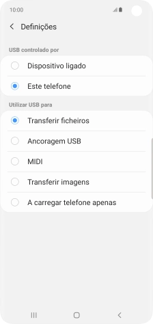 Prima Transferir ficheiros para ativar a função.
