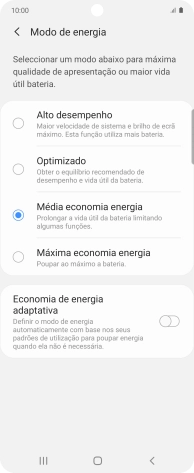 Prima a tecla de início para terminar e voltar ao ecrã inicial.