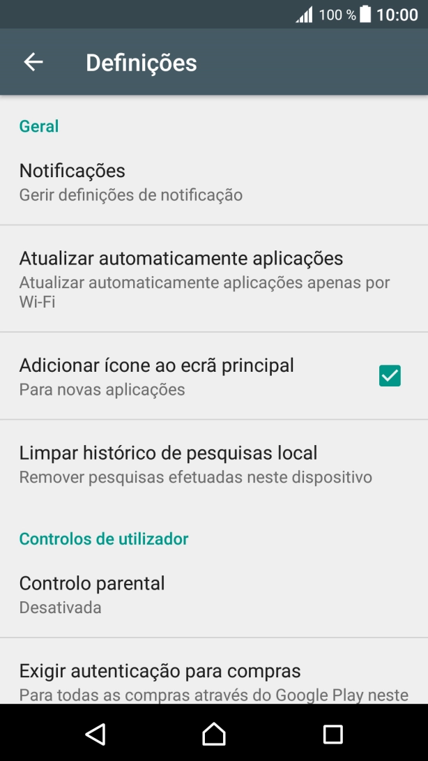Prima Atualizar automaticamente aplicações.