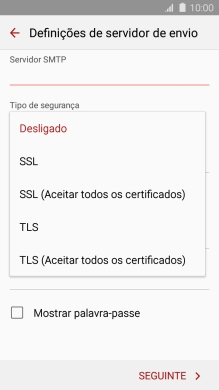 Prima TLS para ativar a função.