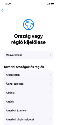 Válaszd ki a kívánt országot vagy régiót.