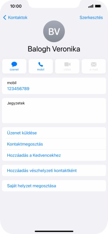Húzd az ujjad felfelé a kijelző aljáról, hogy visszatérj a kezdőképernyőhöz.
