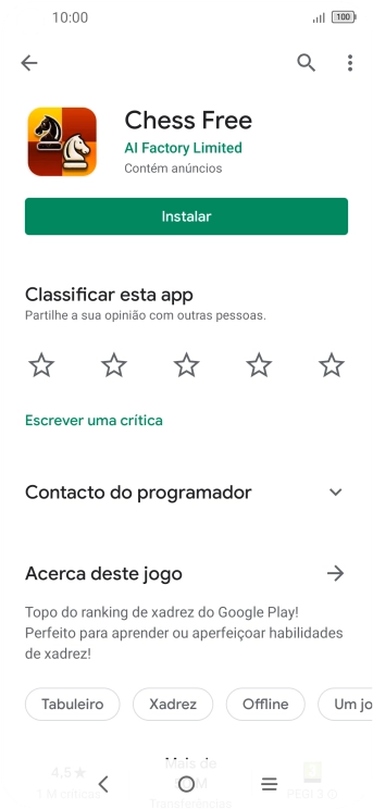Prima a tecla de início para terminar e voltar ao ecrã inicial.