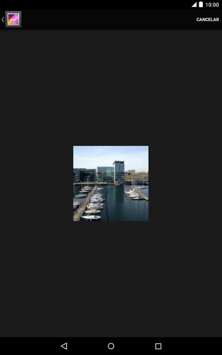 Prima a imagem pretendida.