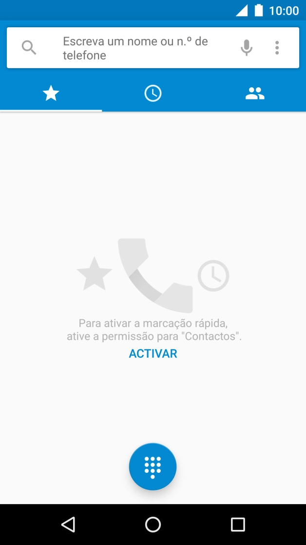 Prima o ícone de menu.