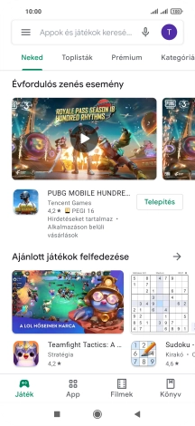 Kattints a keresés mezőre.