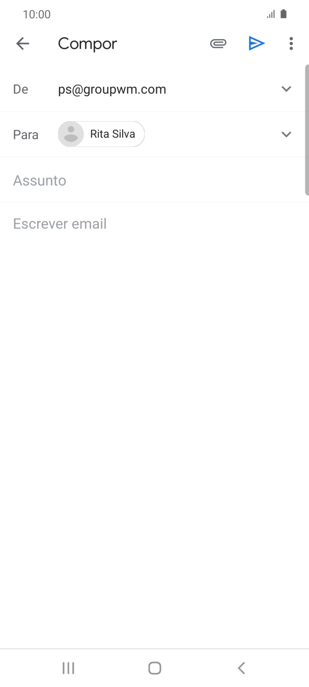 Prima Assunto e introduza o assunto pretendido.